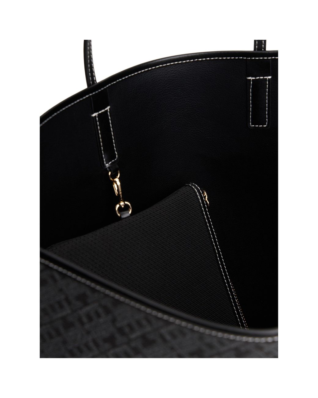 Tommy Hilfiger Black Mono Tote Bag