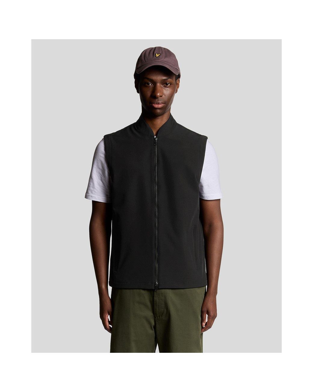 Lyle & Scott Black Softshell Gilet for men