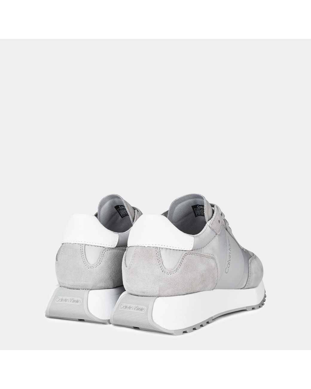 Calvin Klein White Suede Trainers for men