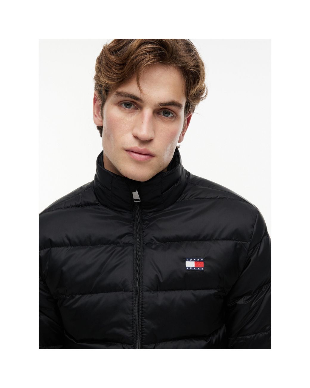 Tommy Hilfiger Black Packable Down Short-Puffer Jacket for men