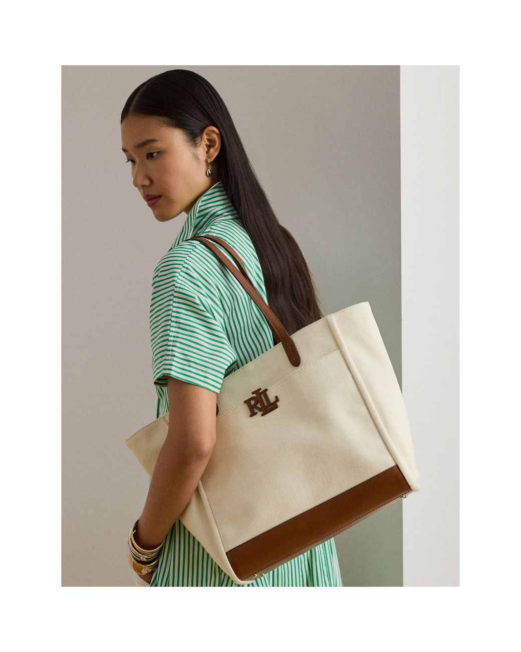 Ralph Lauren White Tote Bag
