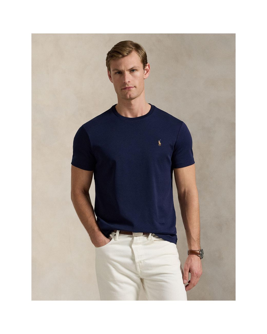 Polo Ralph Lauren Blue Regular Fit Pima T-Shirt for men