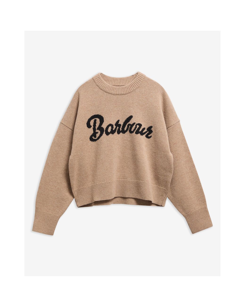 Barbour Natural Ivybridge Re-Engineered Wool Crew-Neck Jumper