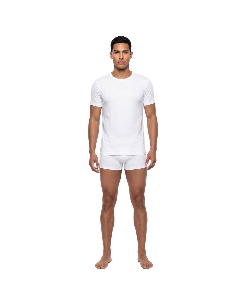 L/AB Off White White Classic Crew Cotton Short-Sleeve T-Shirt for men