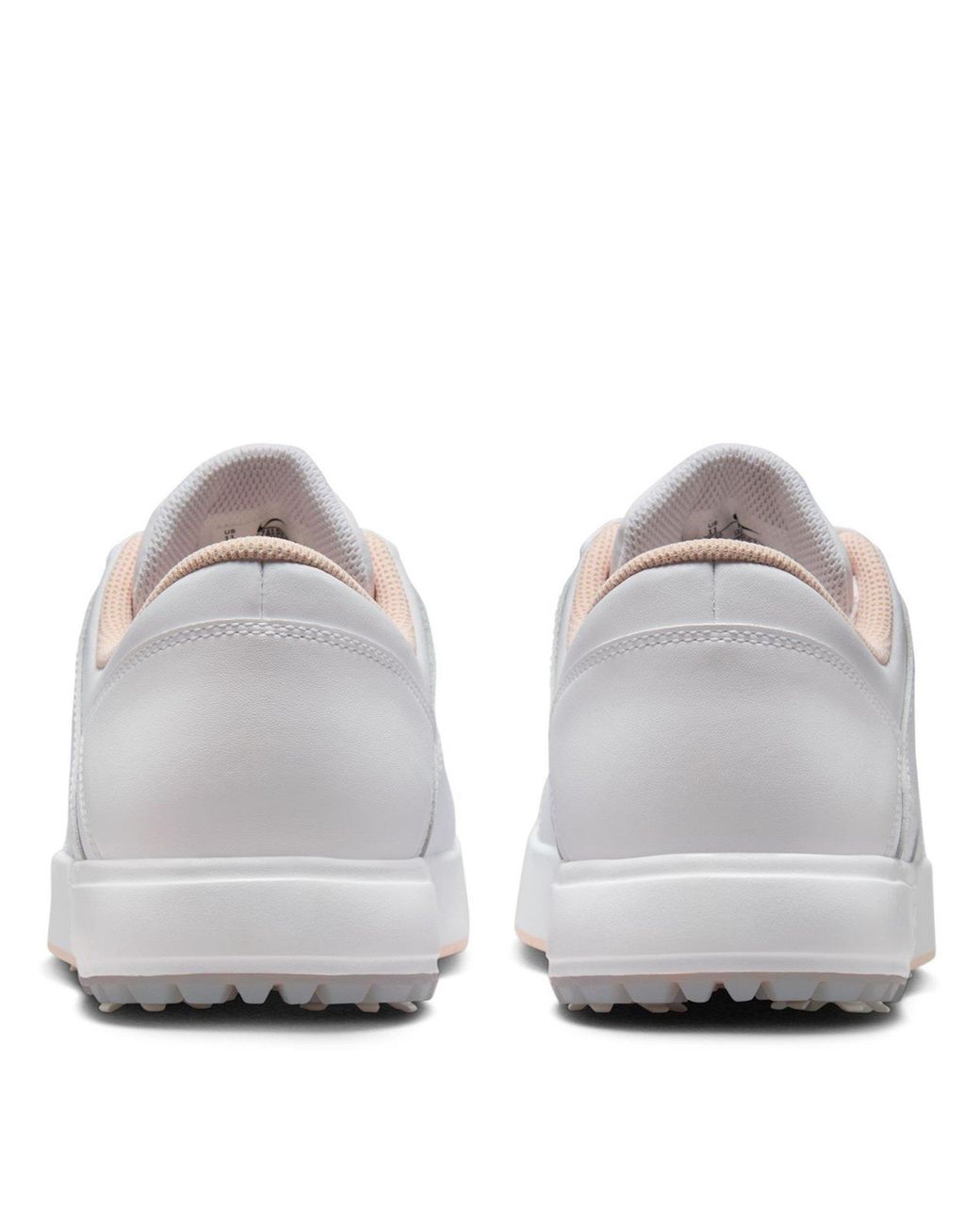 Nike White Nike Jordan Retro 1 G Golf Shoes for men