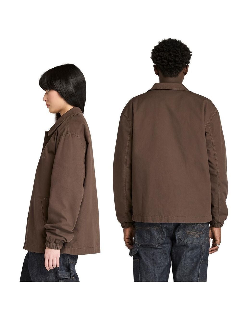 Timberland Brown Coach Canvas Overshirt for men