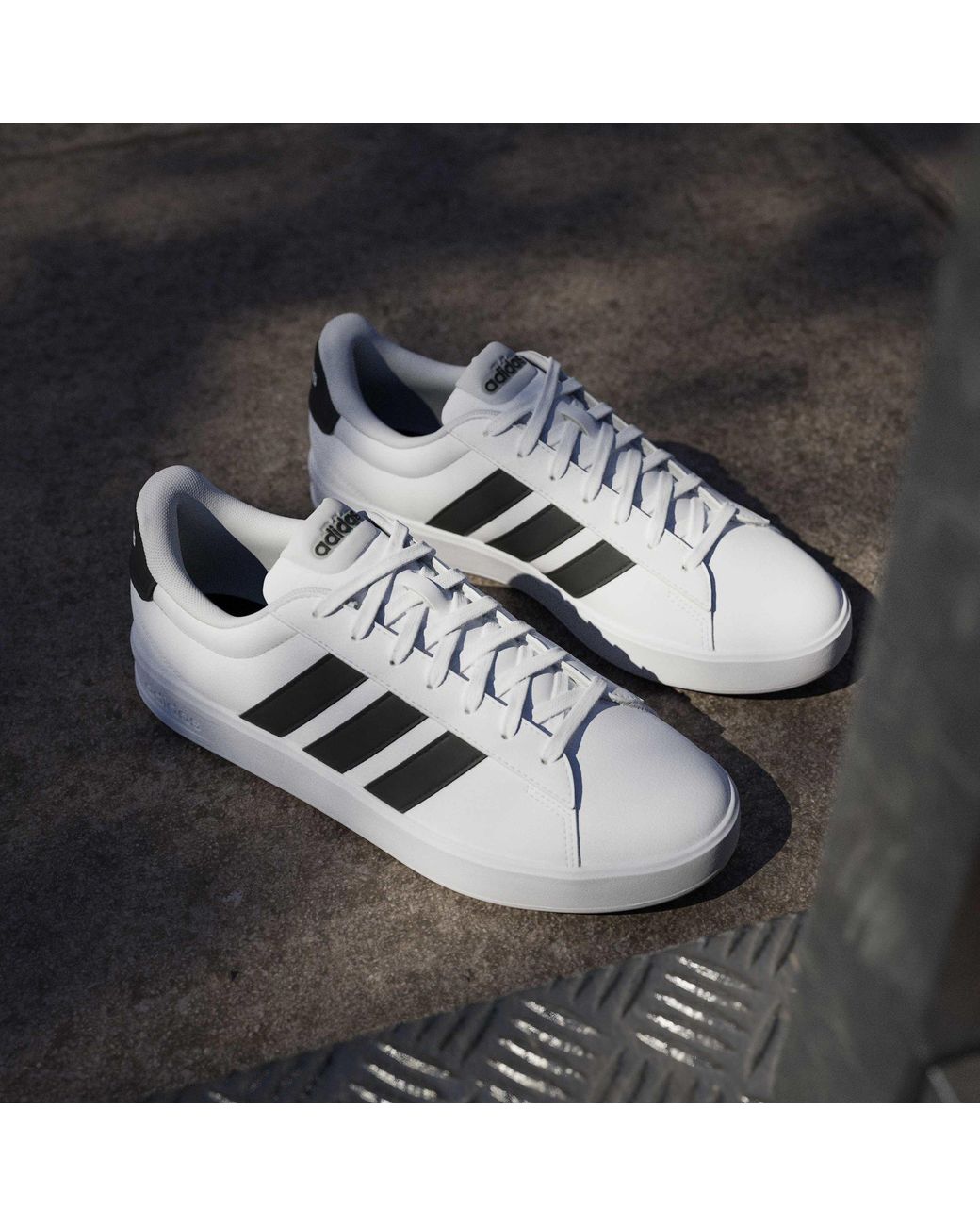 Adidas White Grand Court 2 Trainers for men