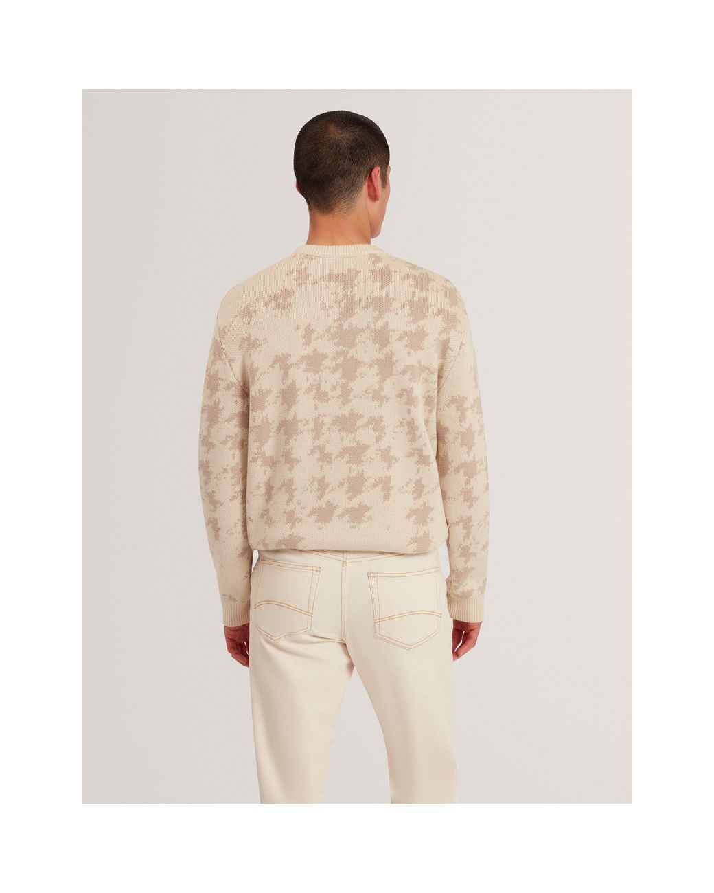 Ted Baker Natural Crew Neck Knitted Top for men