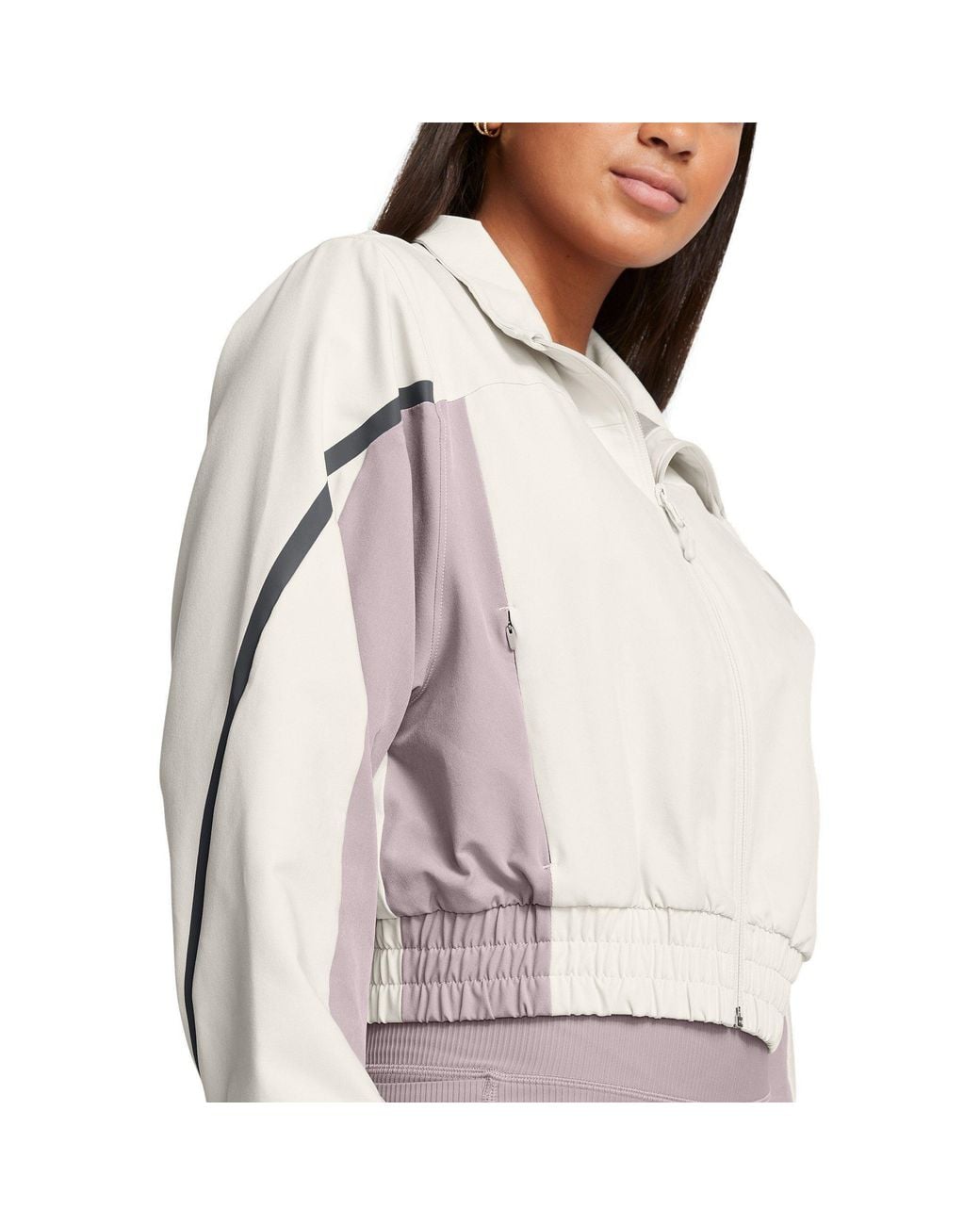 Under Armour Blue Unstoppable Cropped Tracksuit Top