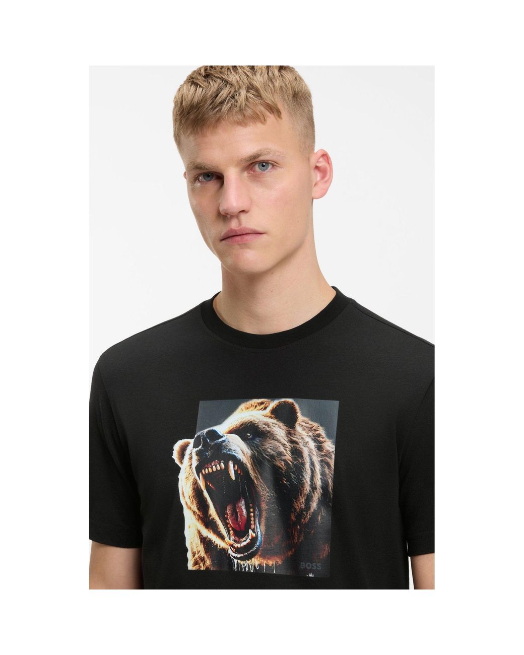 Boss Black Doberman Graphic Short Sleeve T-Shirt for men