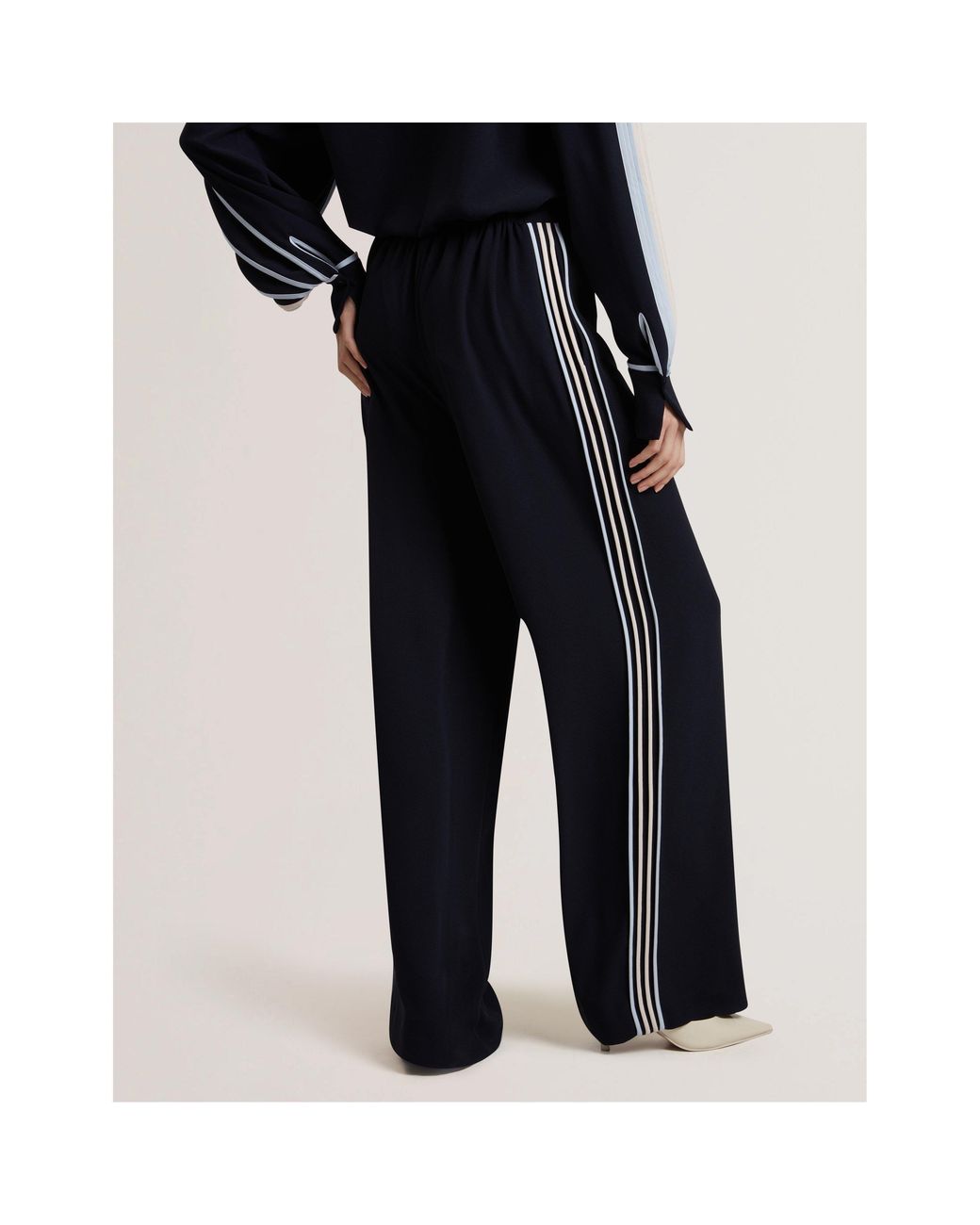 Ted Baker Blue Wide Leg Trousers