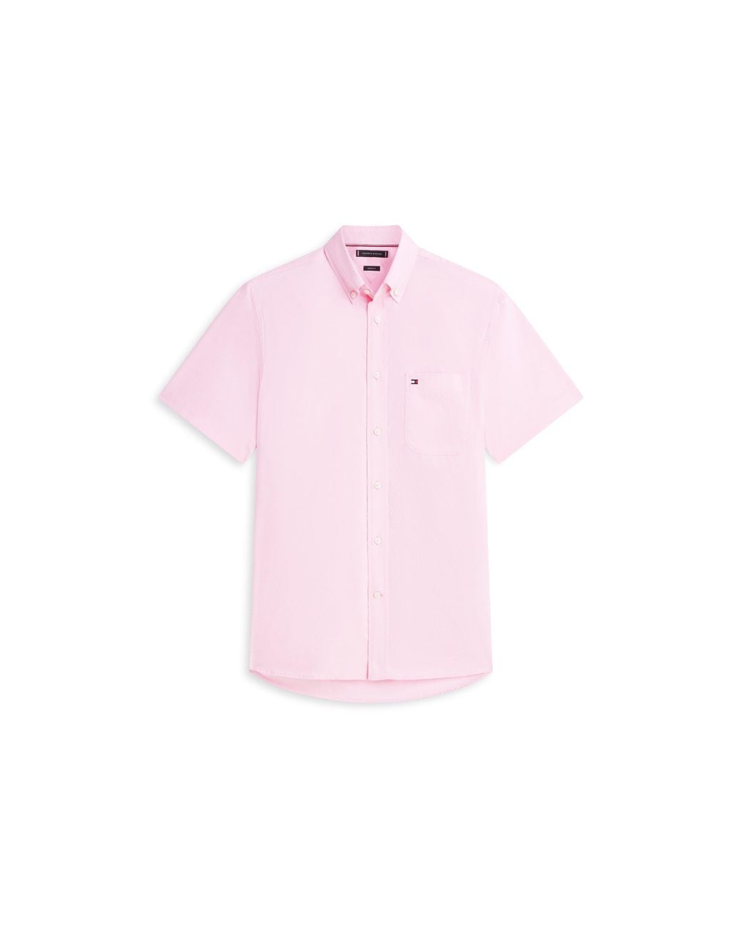 Tommy Hilfiger Pink Short Sleeve Plain Shirt for men