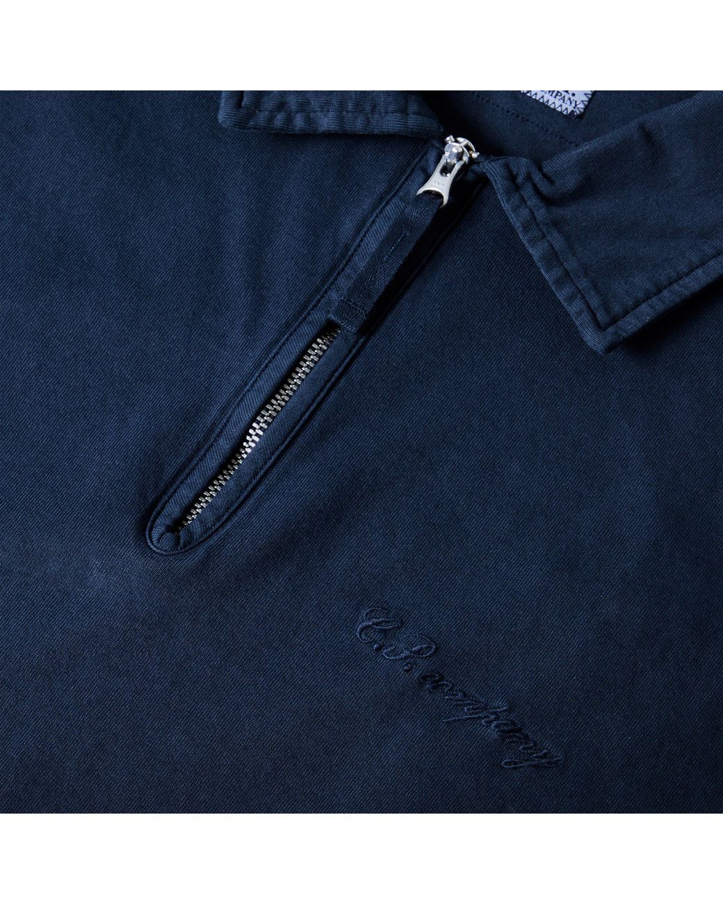 C P Company Blue Short Sleeve Polo Shirt for men