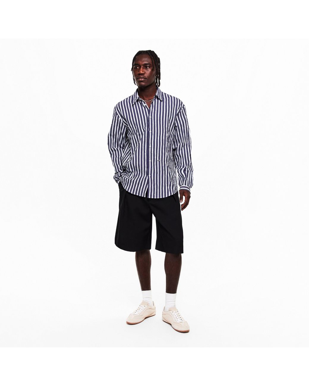 DSquared² Blue Long Sleeve Patterned Shirt for men