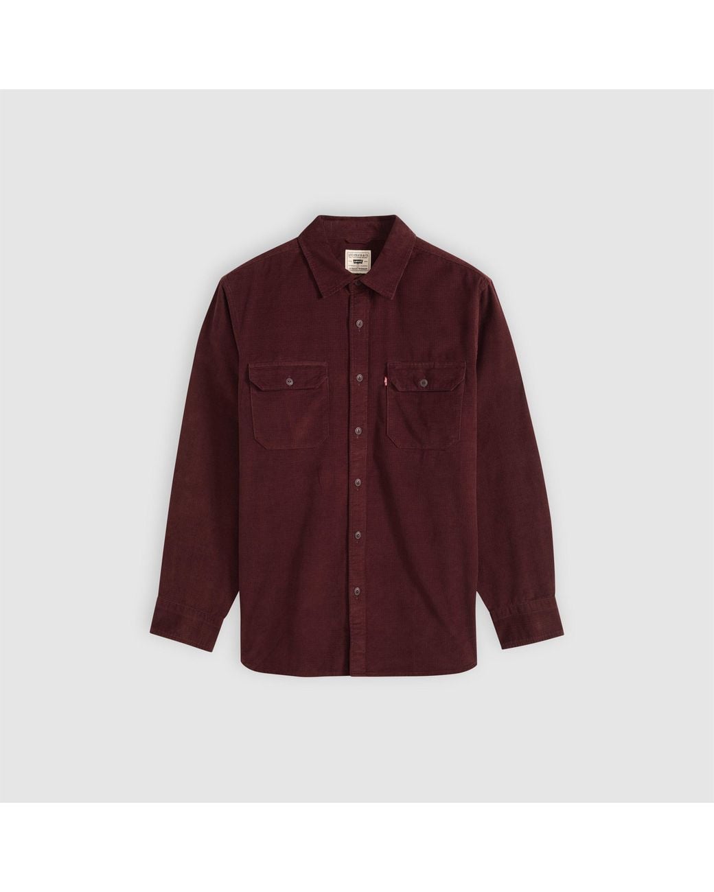 Levi's Red Jackson Long-Sleeve Corduroy Shirt for men
