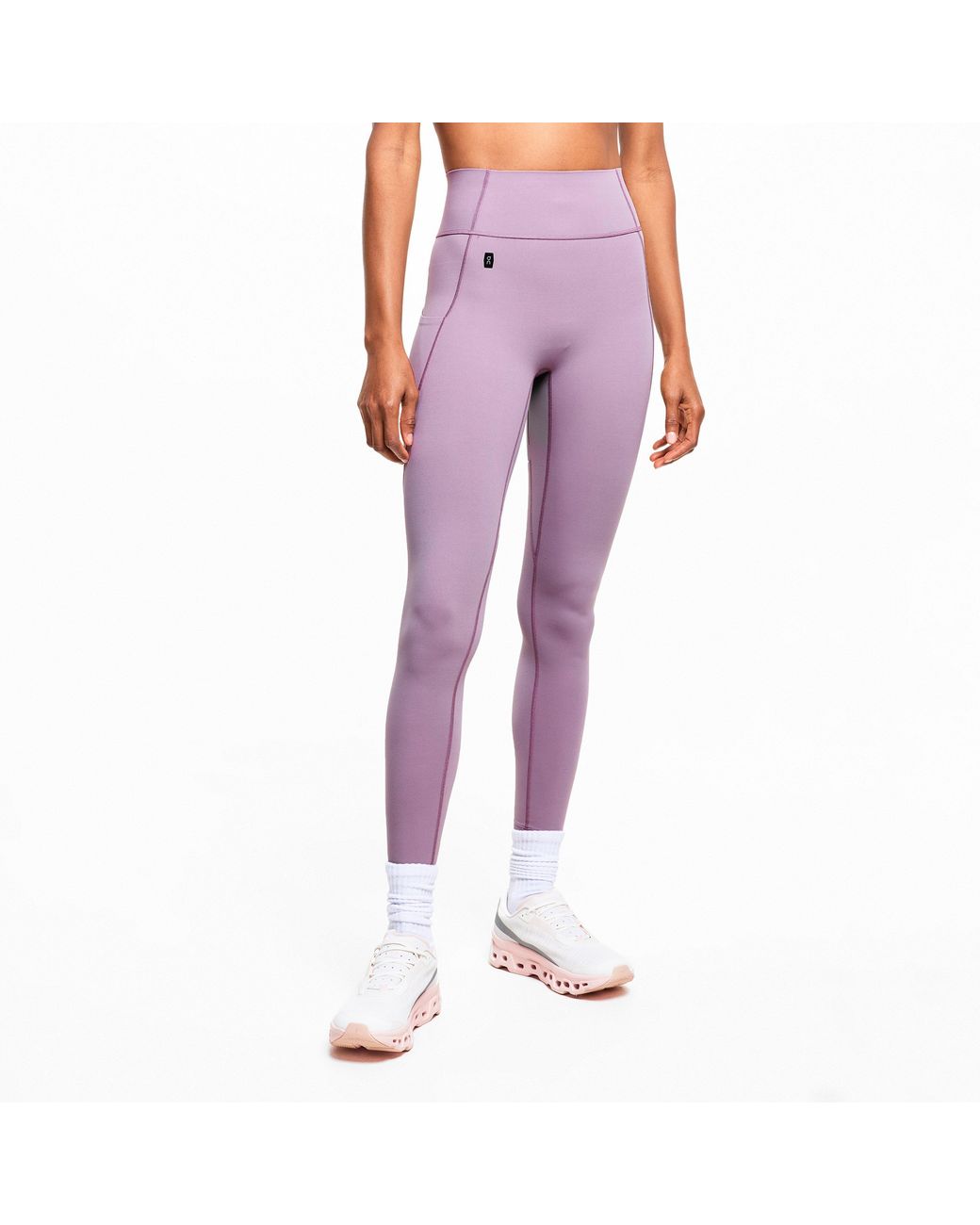 On Shoes Purple Studio Performance Gym Leggings