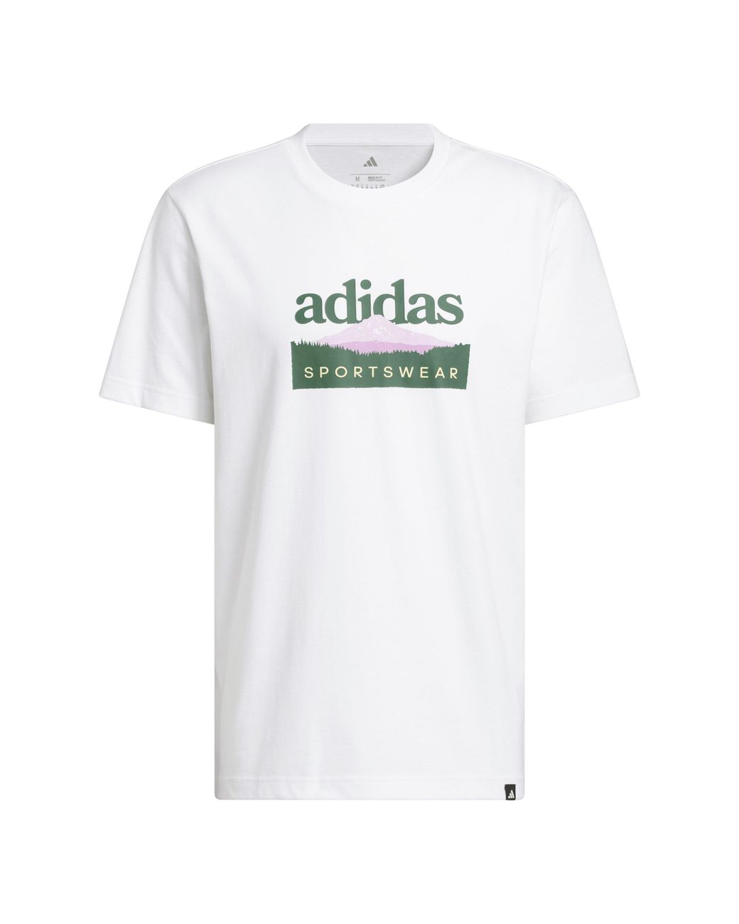 Adidas White Graphic Logo T-Shirt for men