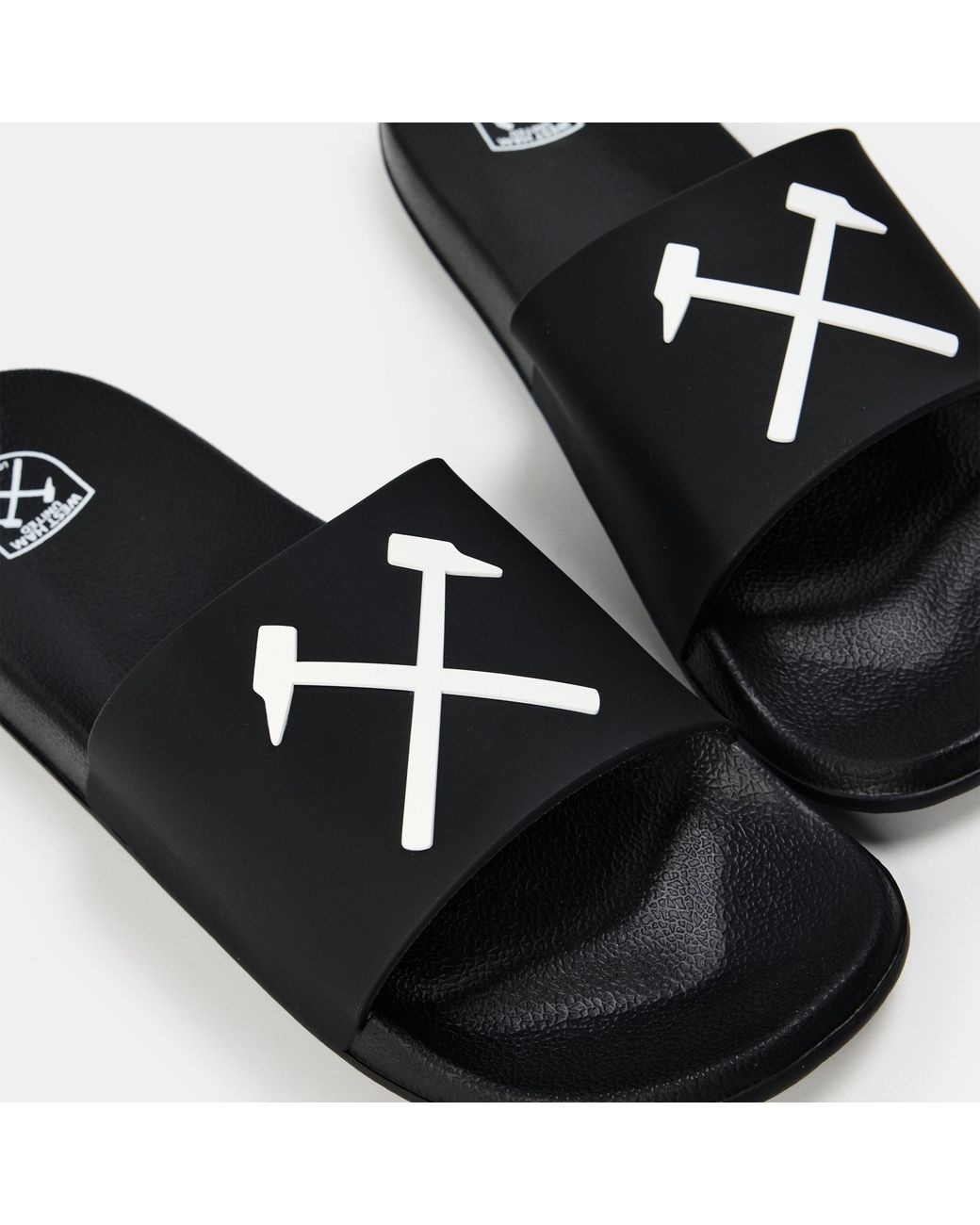 Team Black Adults Pool Sliders
