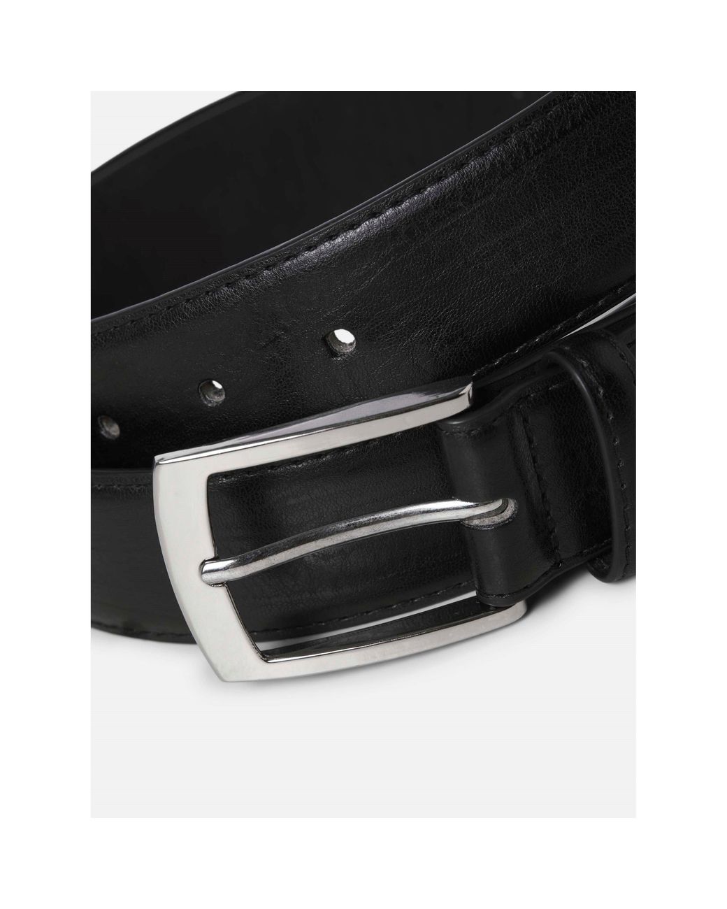 Jack & Jones Black Markus Faux Leather Belt for men