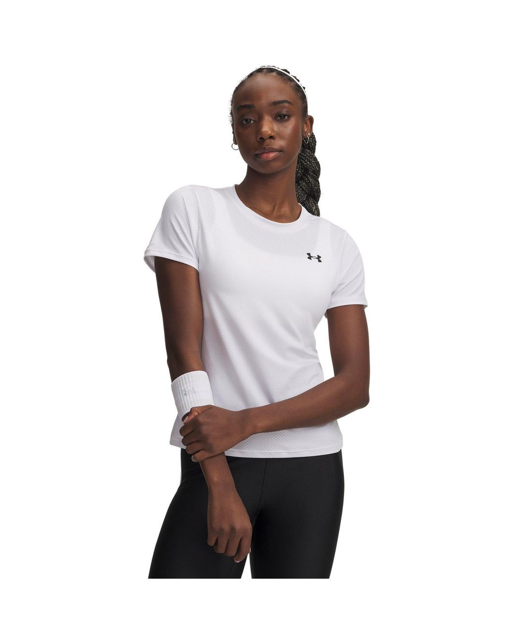 Under Armour White Tech Mesh Short Sleeve
