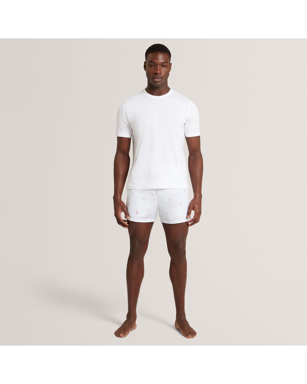 Ted Baker Blue Stripe Swim Short for men
