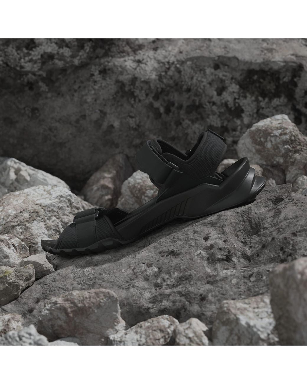 Adidas Black Terrex Hydroterra Sandals for men