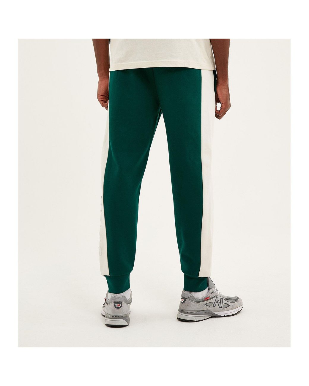 Nicce London Green Mercury Stripe Jogging Bottoms for men