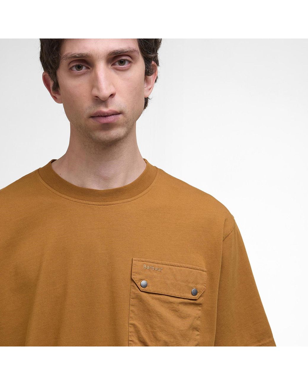 Barbour Brown Leazes T-Shirt for men