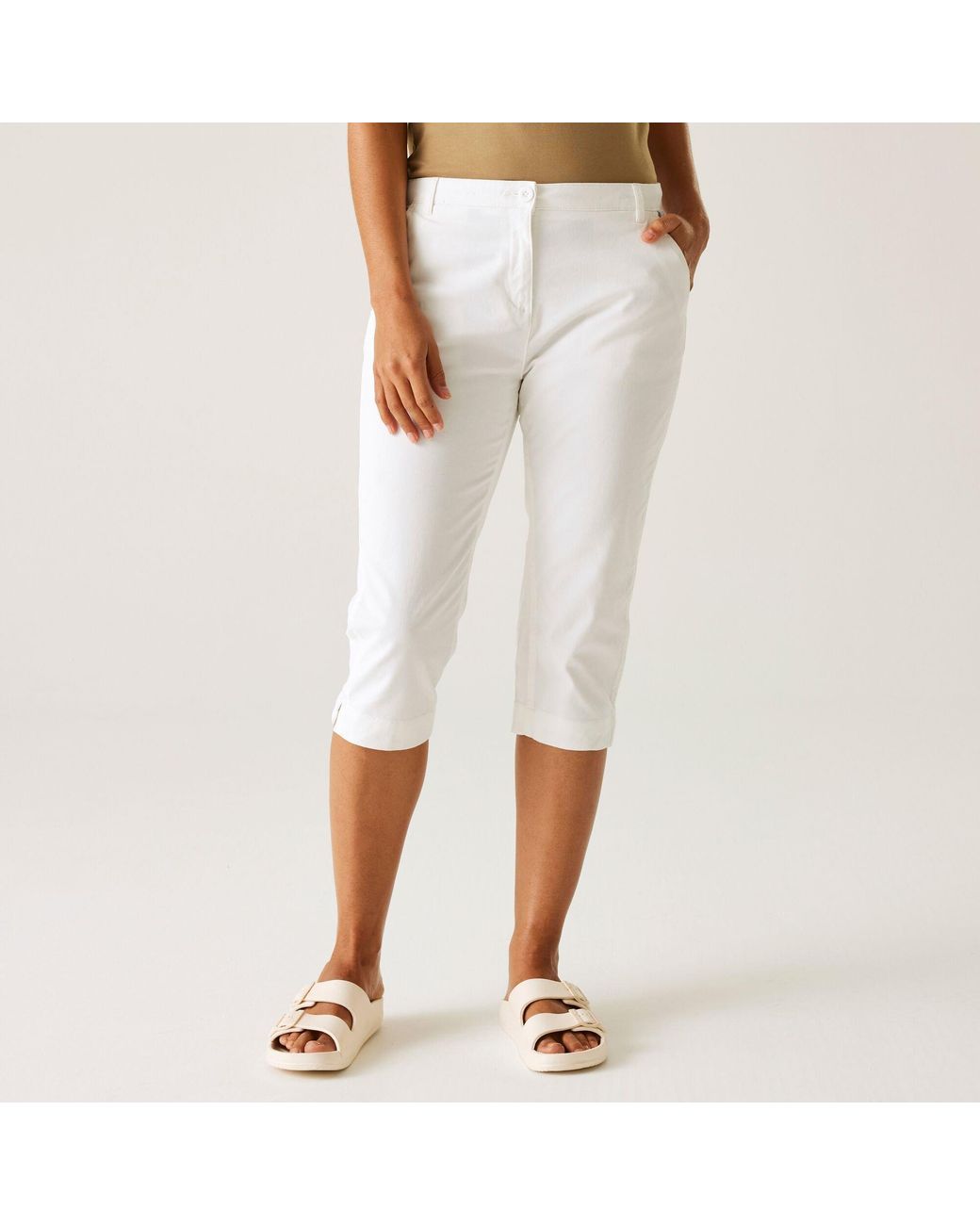 Regatta White Bayletta Capri Trousers