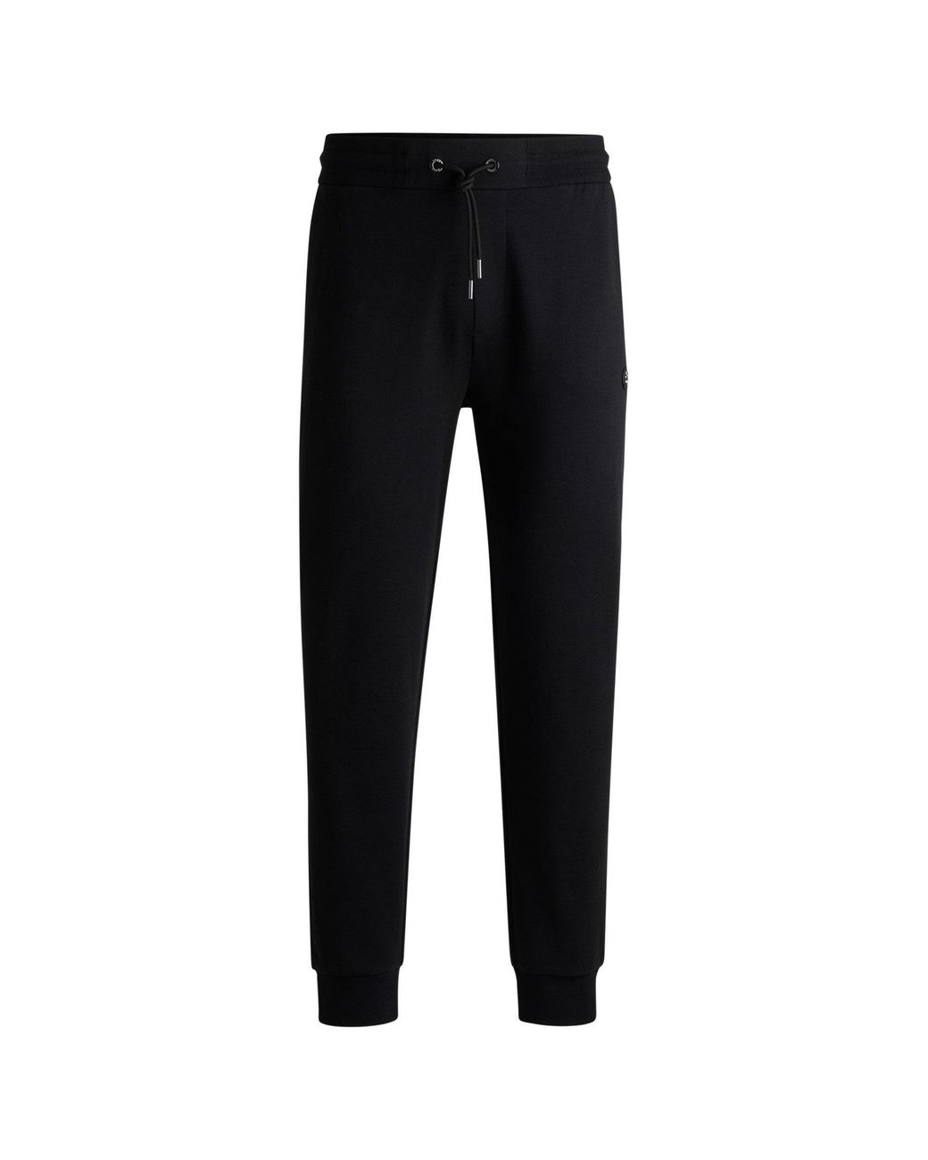 Boss Black Closed Hem Fleece Jogging Bottoms for men
