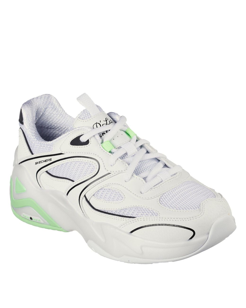 Skechers White Dl Hyprbrst