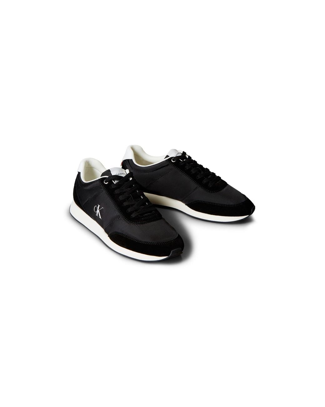 Calvin Klein Black Ck Retro Runners for men