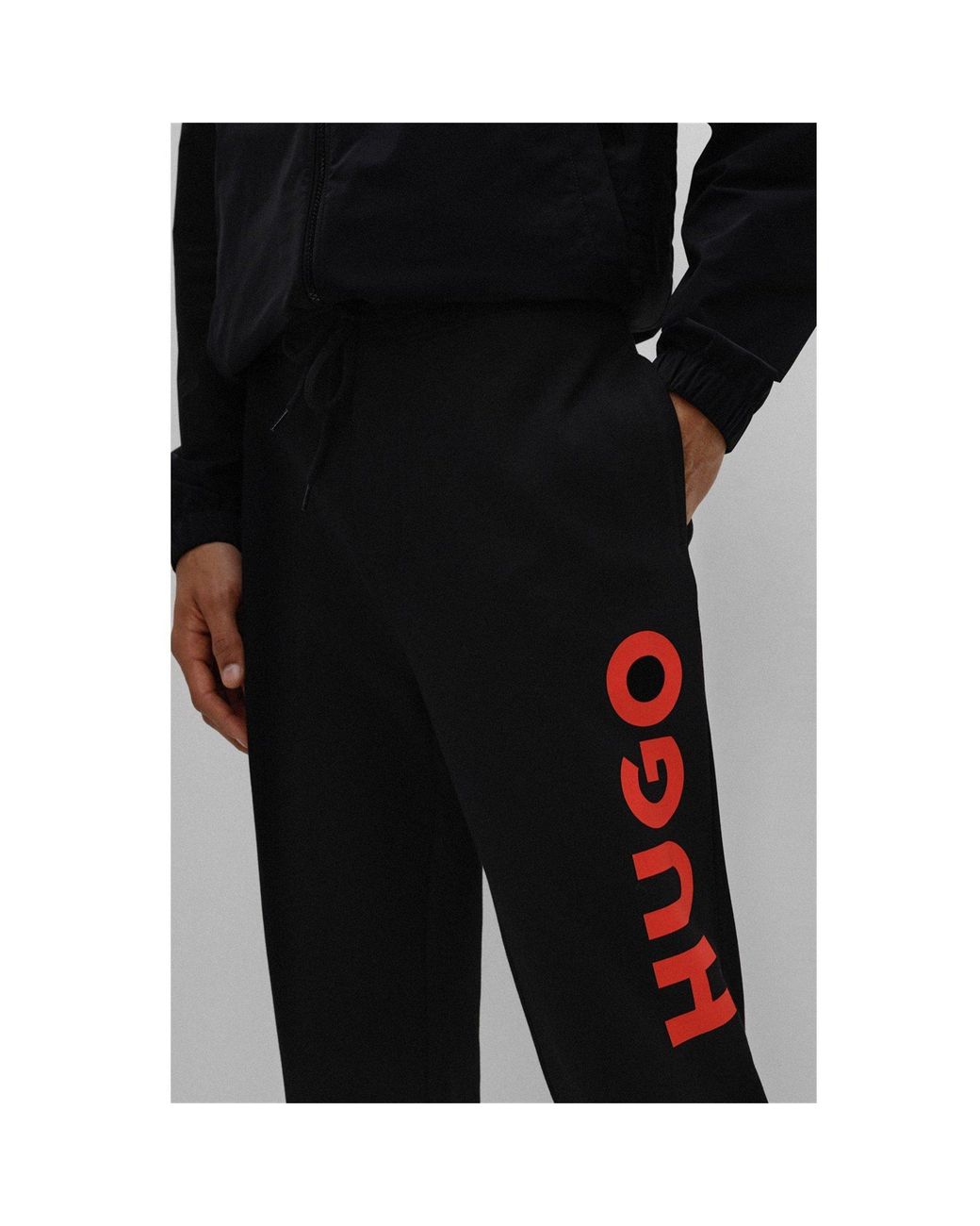 HUGO Black Dutschi Jersey Joggers for men