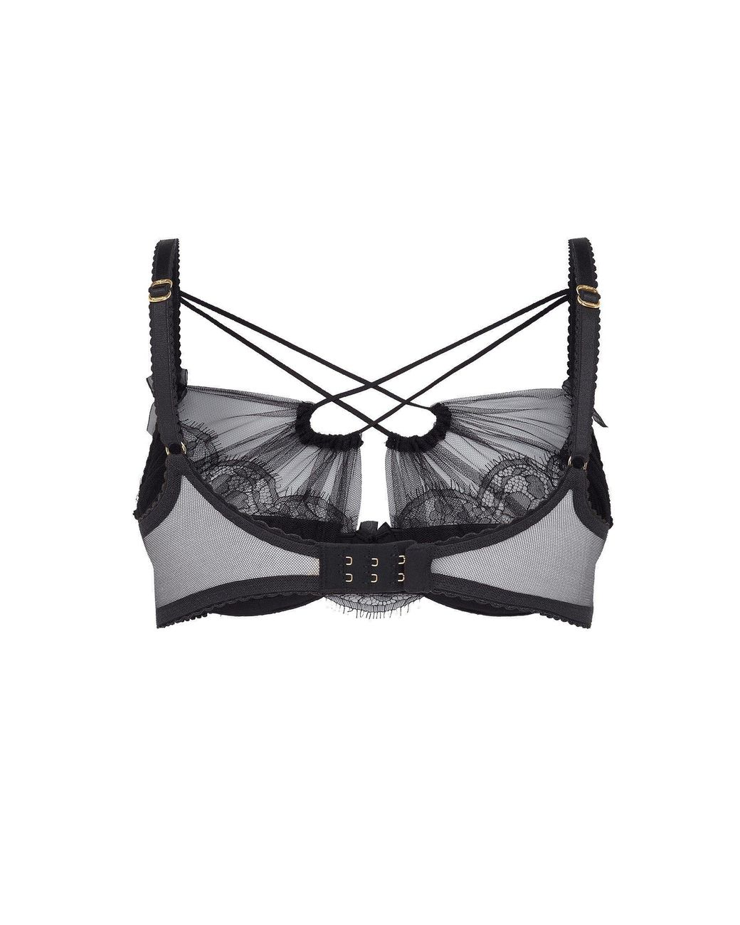 Agent Provocateur Black Halley Plunge Underwired Bra