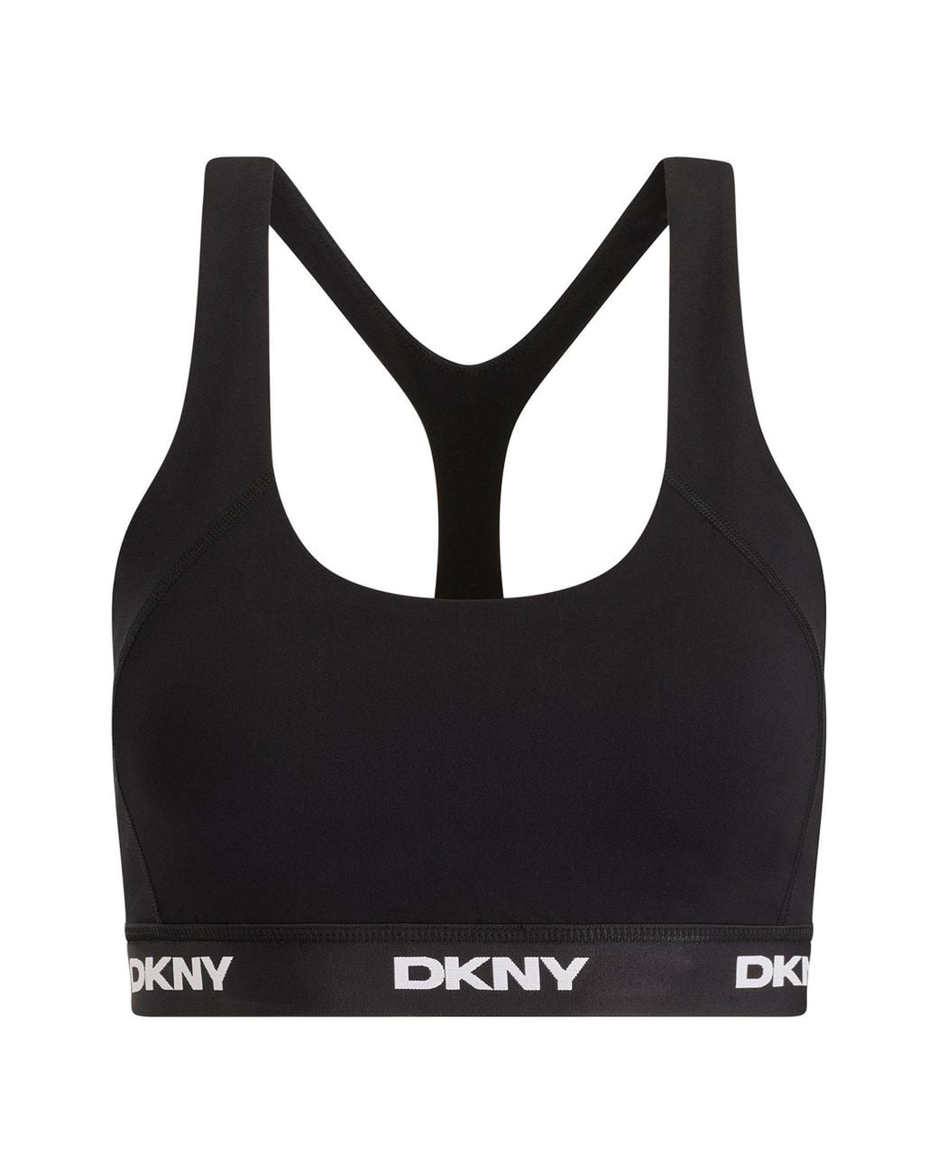 DKNY Black Non Wired Low Impact Sports Bra