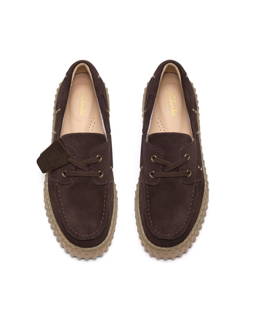 Clarks Brown Moc Toe Formal Shoes