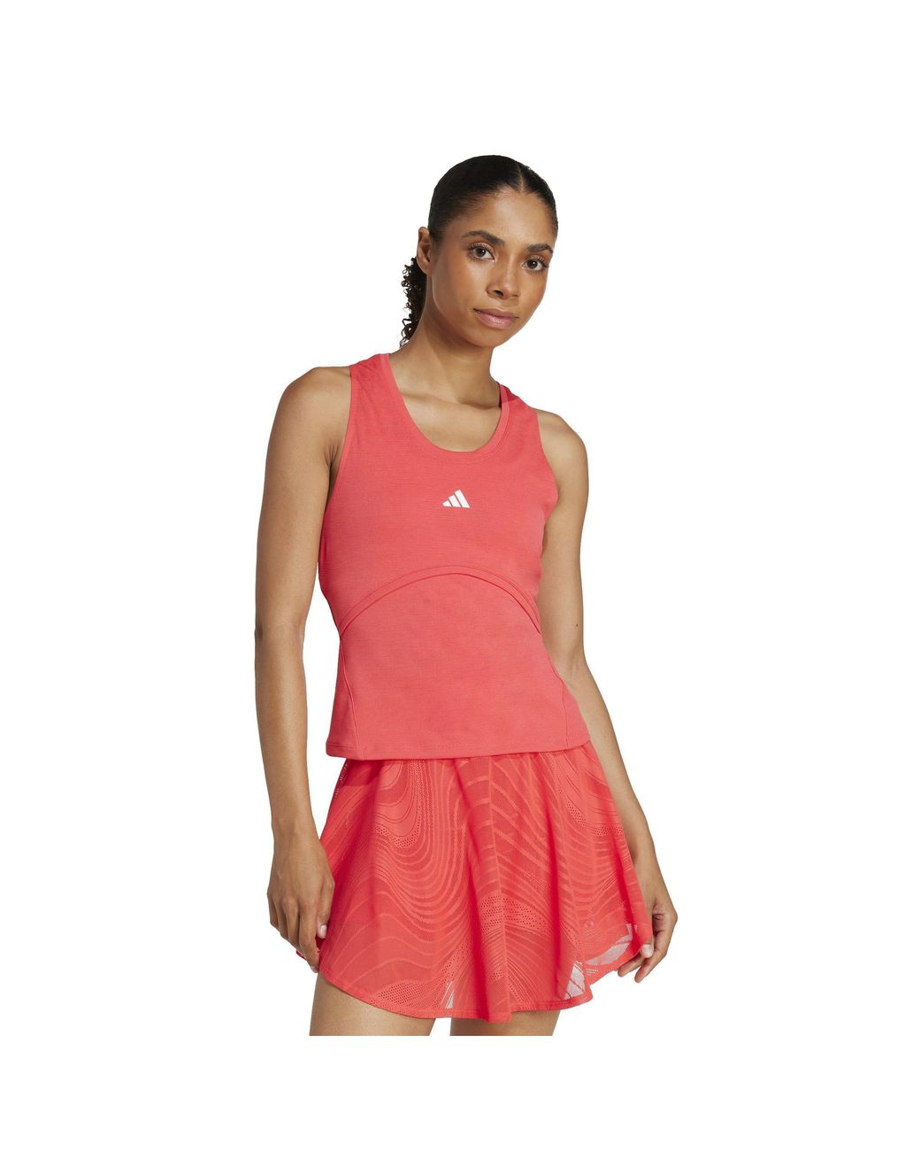 Adidas Red Tennis Pro Climacool Y-Tank Top