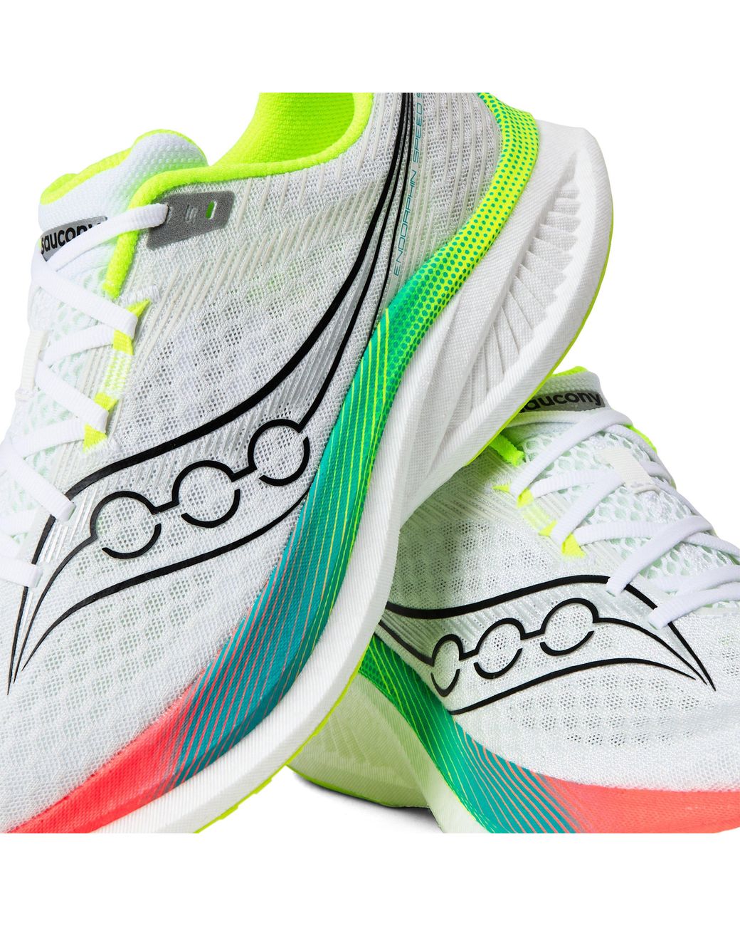 Saucony Green Endo Speed 5 Road Running Shoes for men