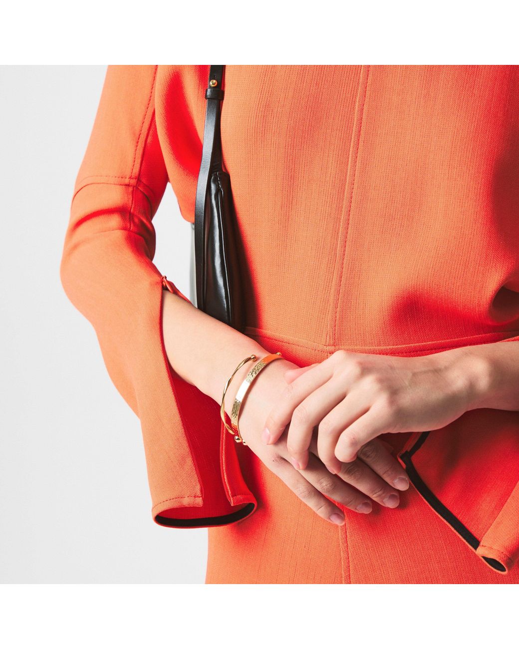 Victoria Beckham Red Dolman Midi Dress