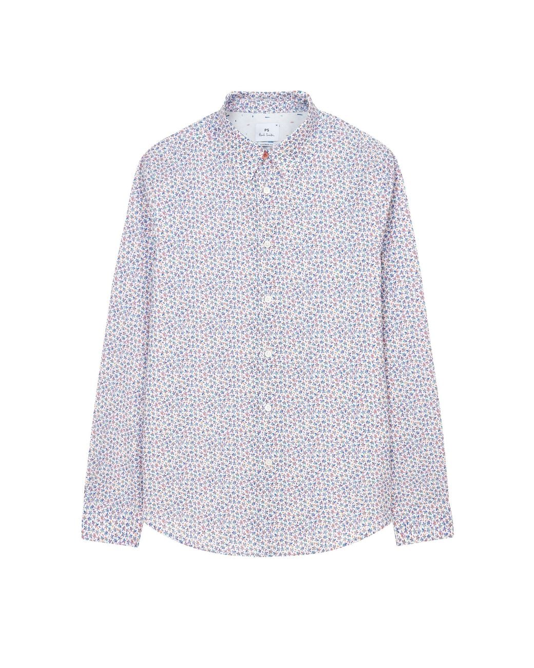 Paul Smith Purple Floral Long Sleeve Shirt for men