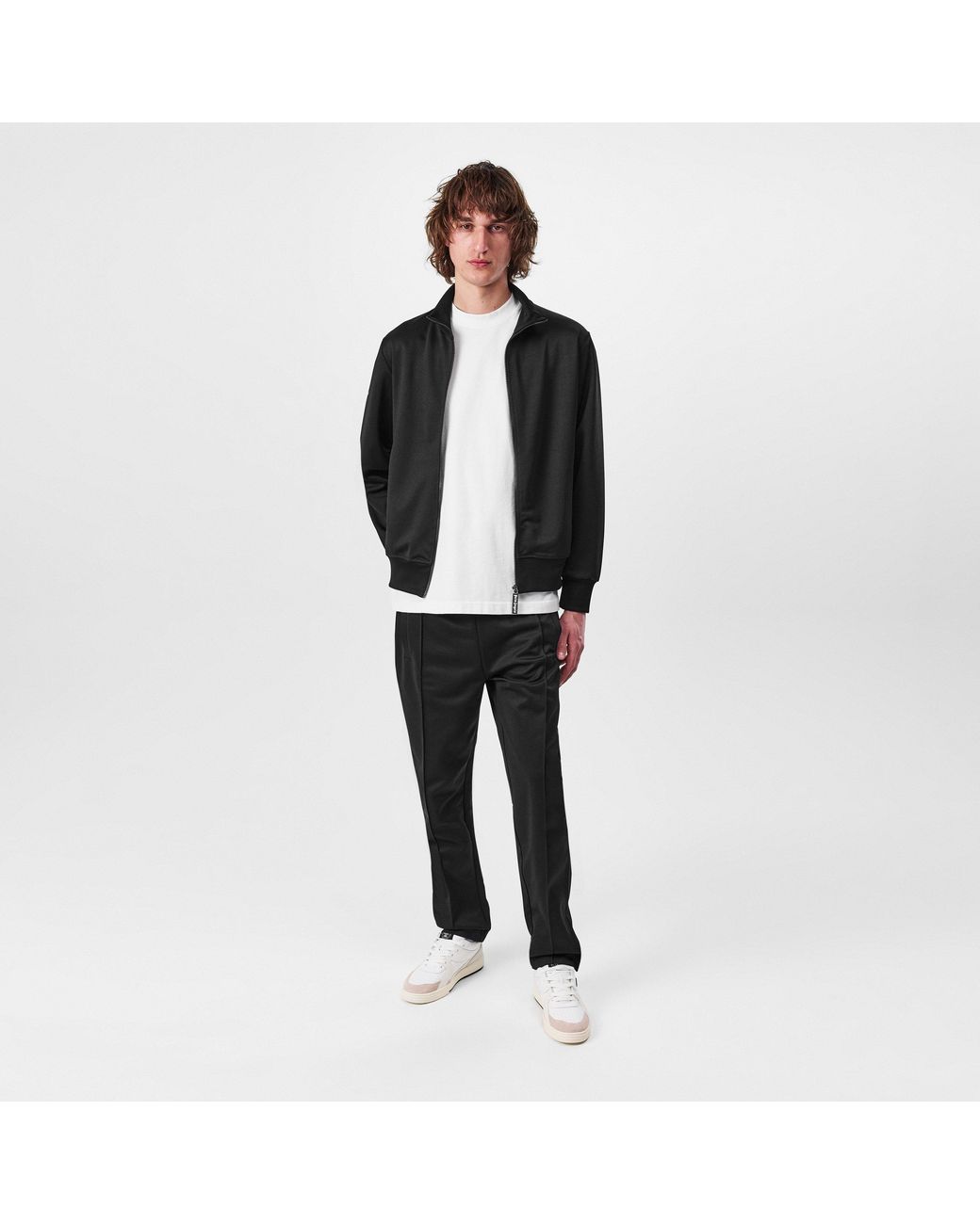 Palm Angels Black Curve Track Jacket for men