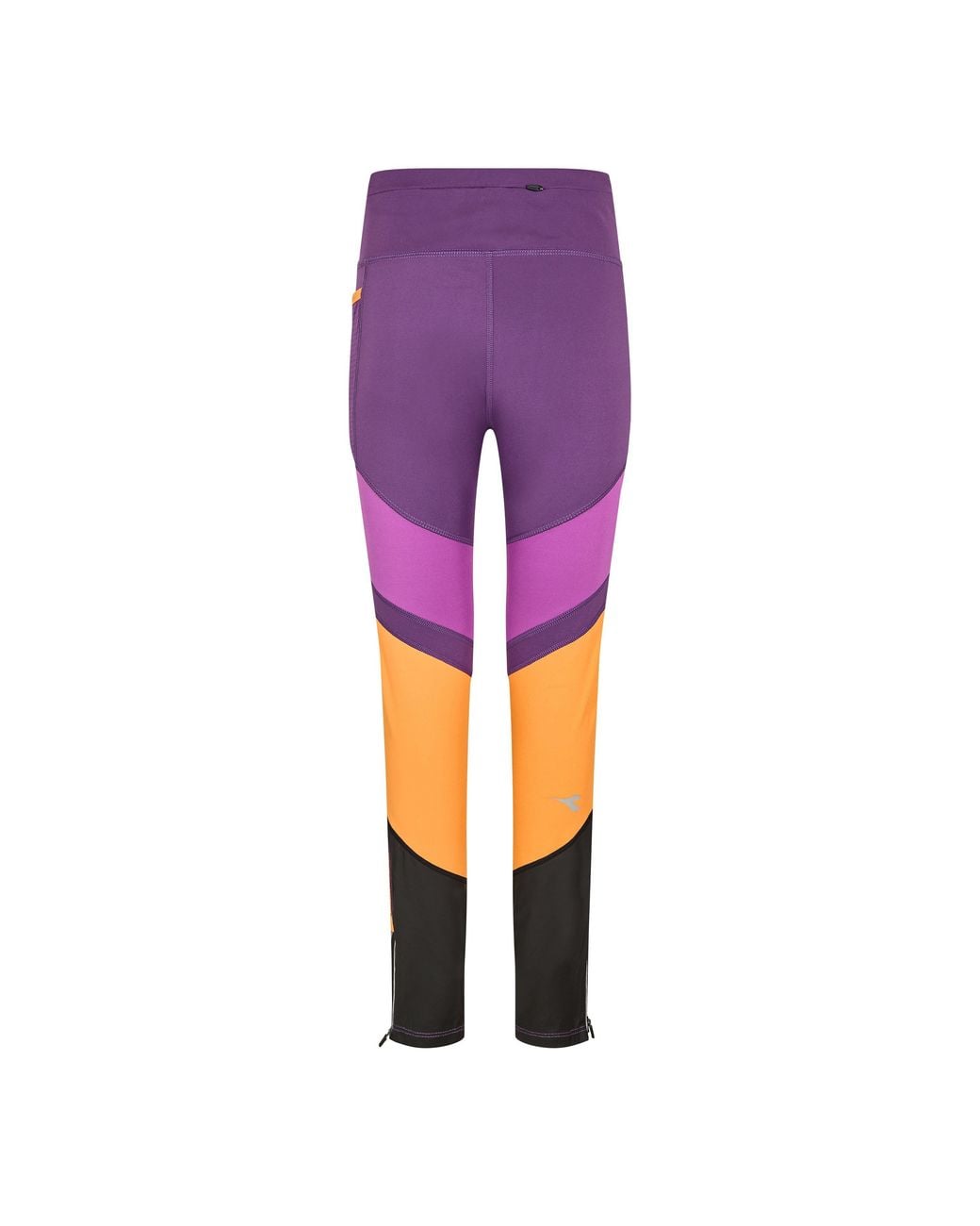 Diadora Purple Winter Run Performance Running Tights
