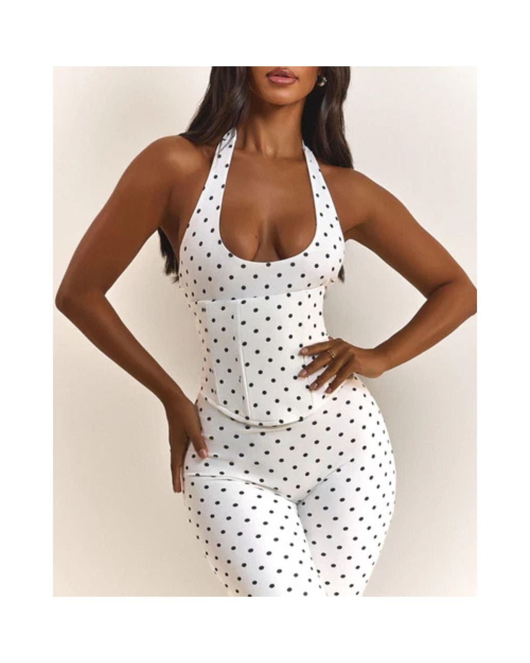 Mars the Label Natural Sandra Capri Jumpsuit