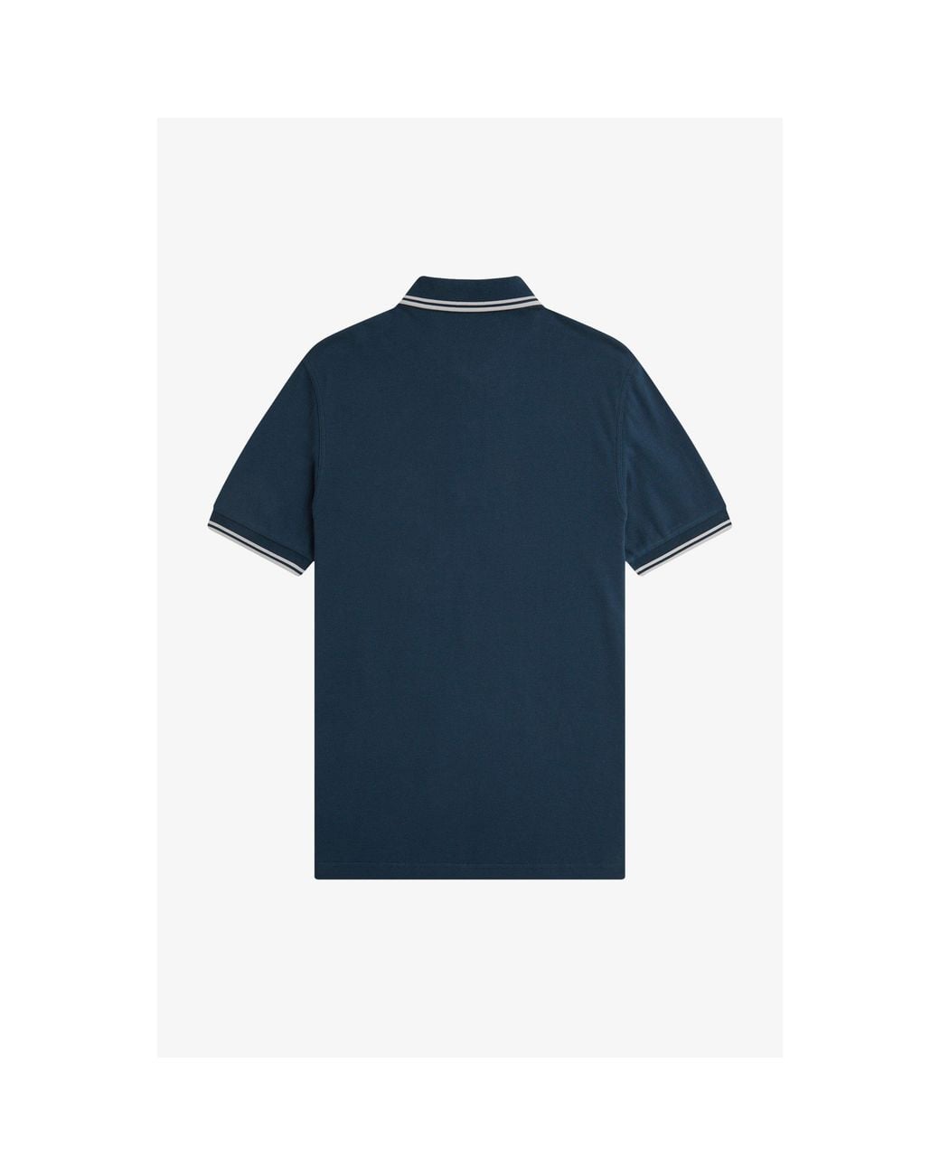 Fred Perry Blue Short Sleeve Twin Tipped Polo Shirt for men