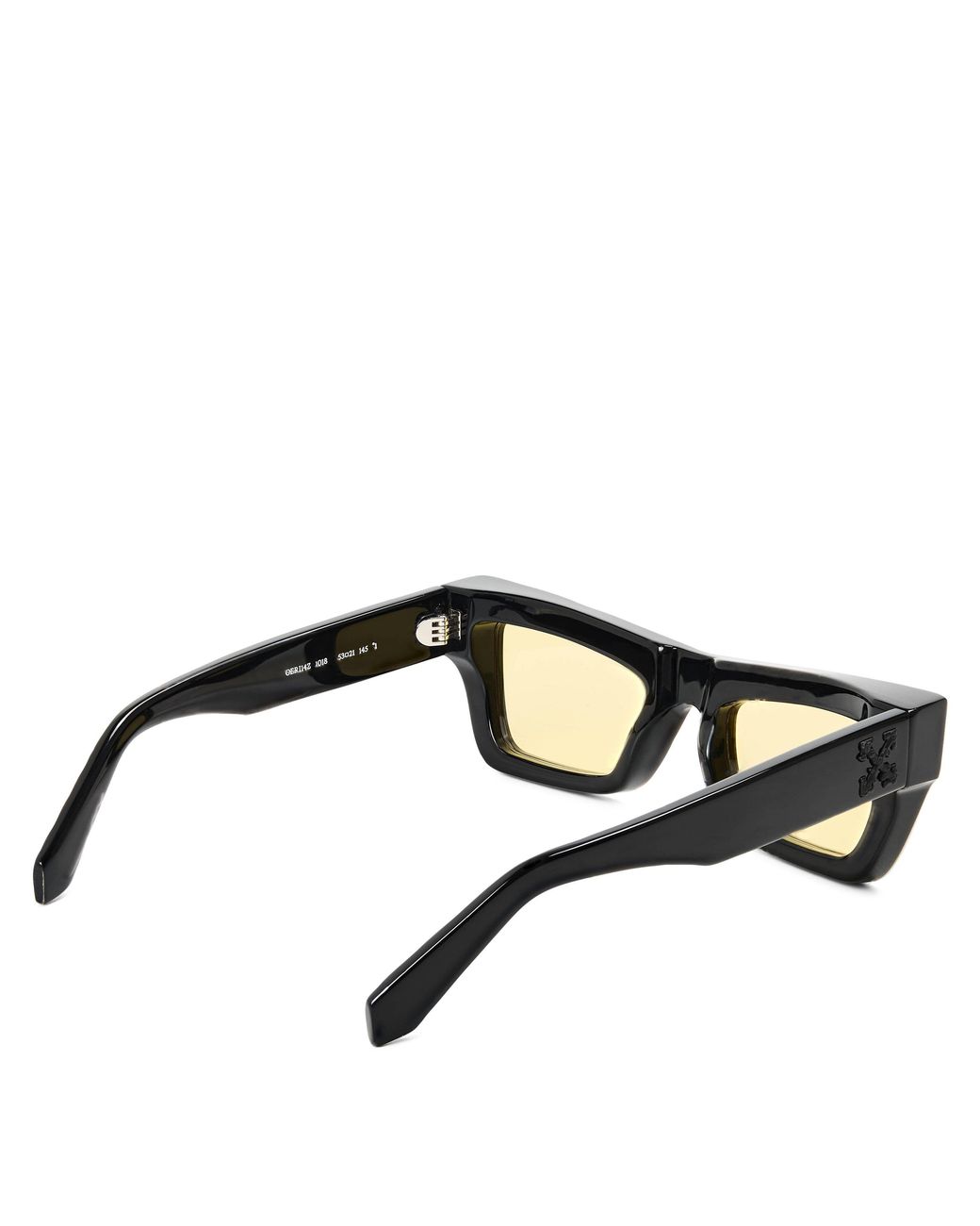 Off-White c/o Virgil Abloh Black Charleston Square Acetate Sunglasses