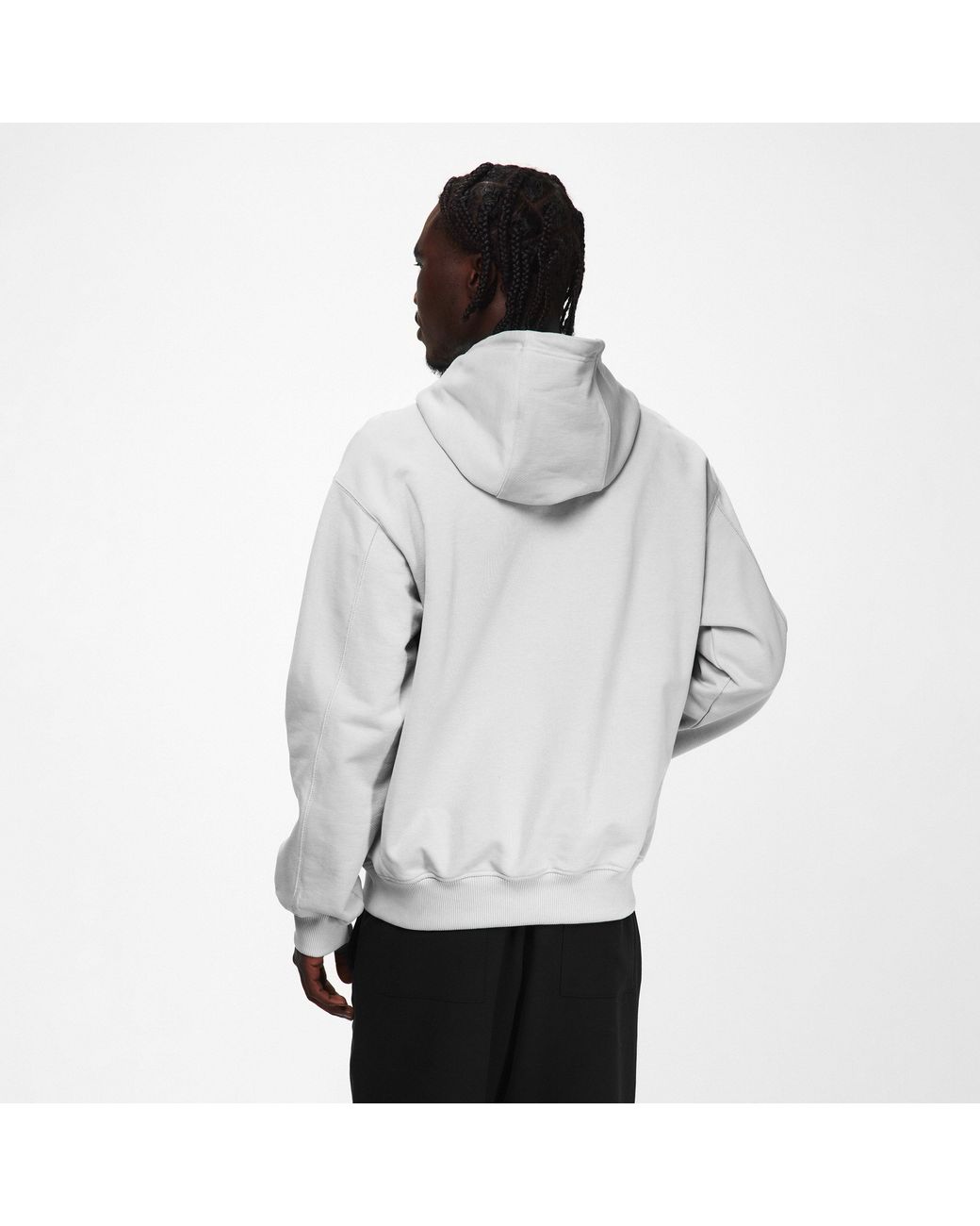 Casablanca Gray Classic Logo Pull Over Hoodie for men