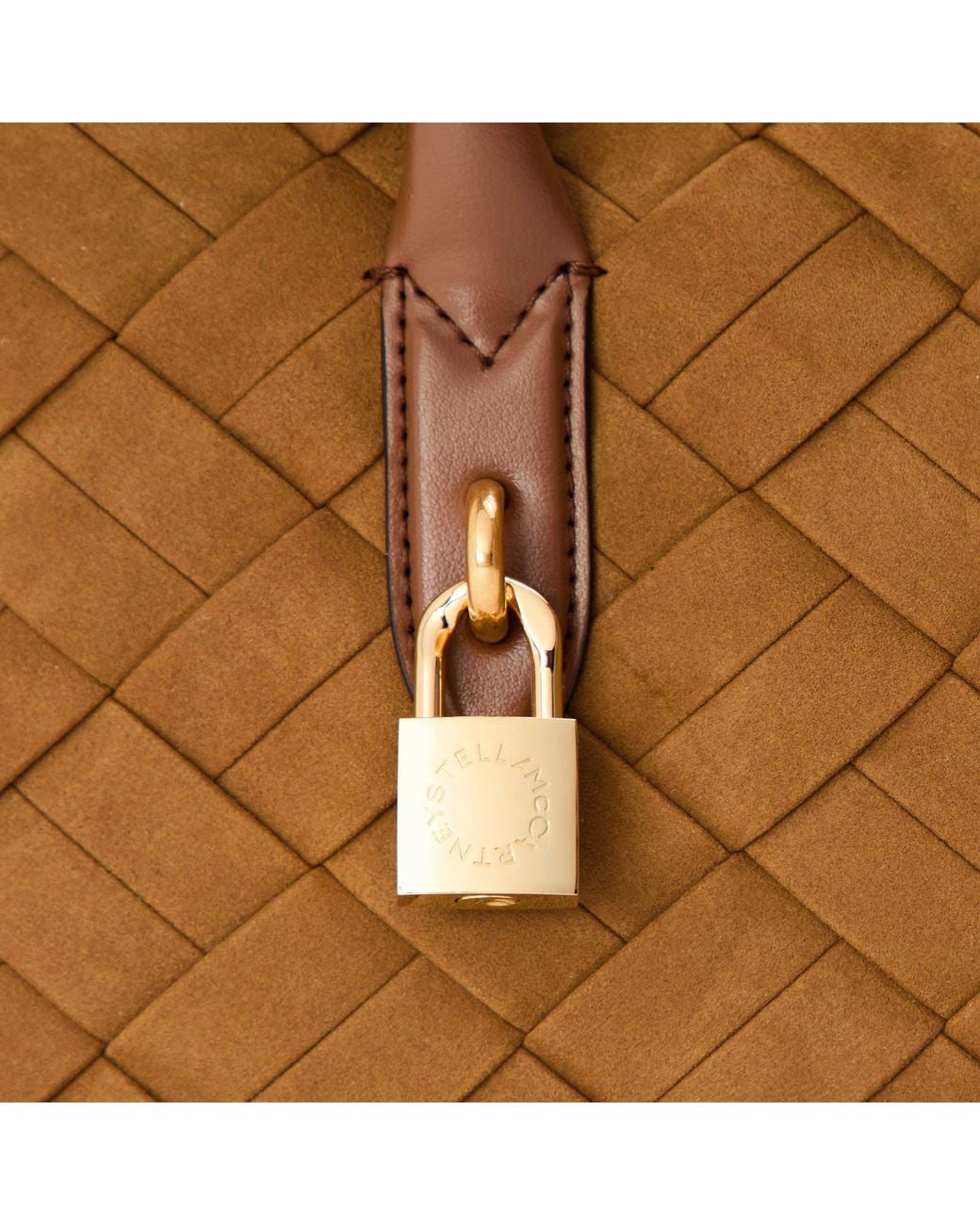 Stella McCartney Brown Top Handle Bag