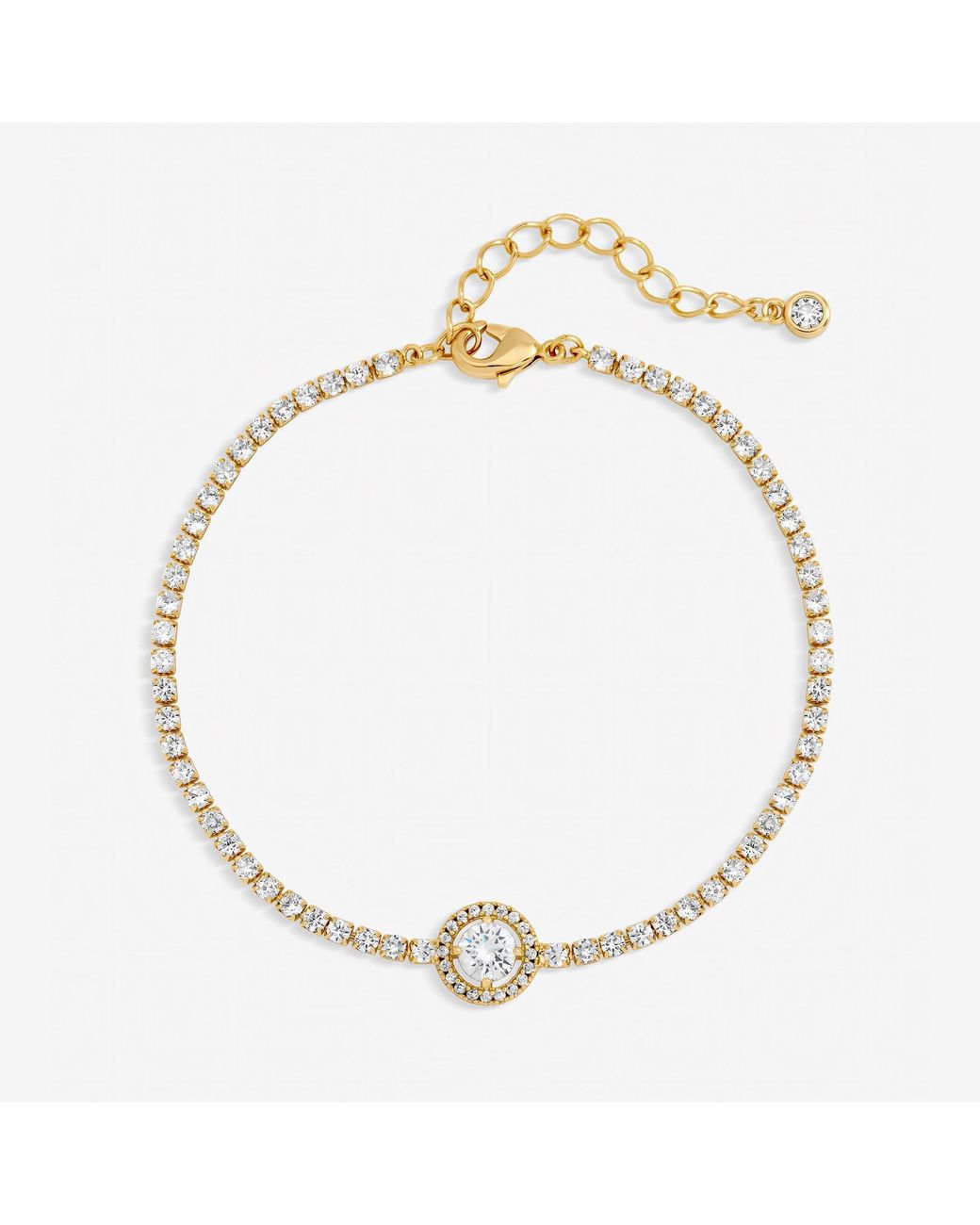 Jon Richard Metallic Plated And Crystal Stone Bracelet