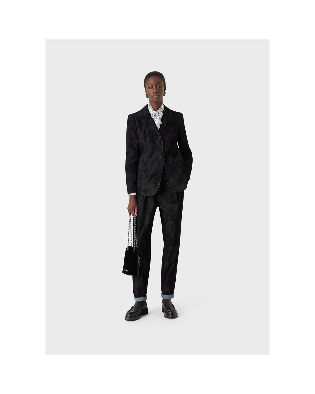 Emporio Armani Black Ch Fbrc Jkt