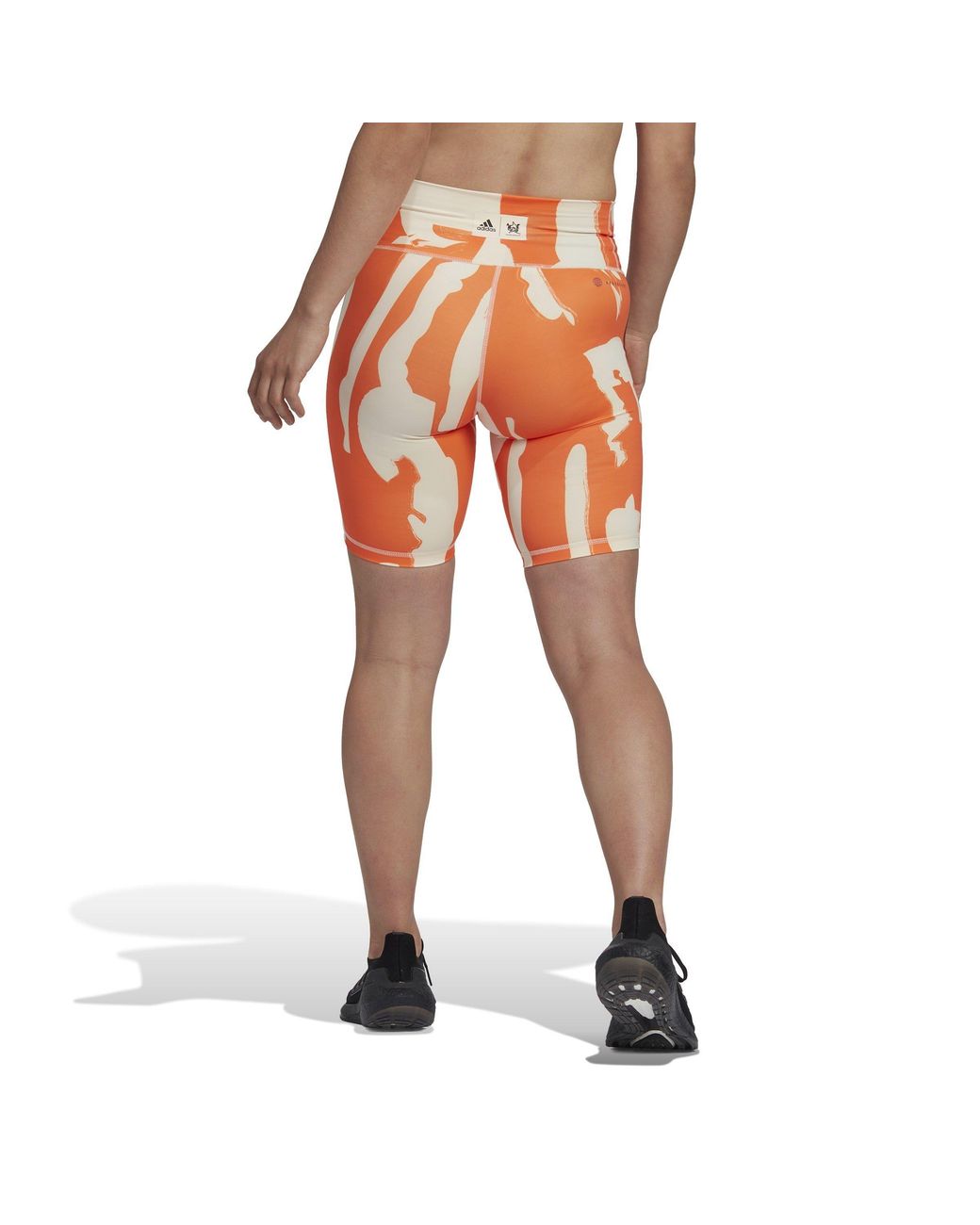 Adidas Originals Orange Fitted Cycling Shorts